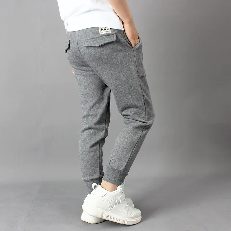 IENENS niños bebés pantalones sueltos de algodón ropa deportiva niños usan pantalones elásticos infantiles 5 6 7 8 9 10 11 12 años