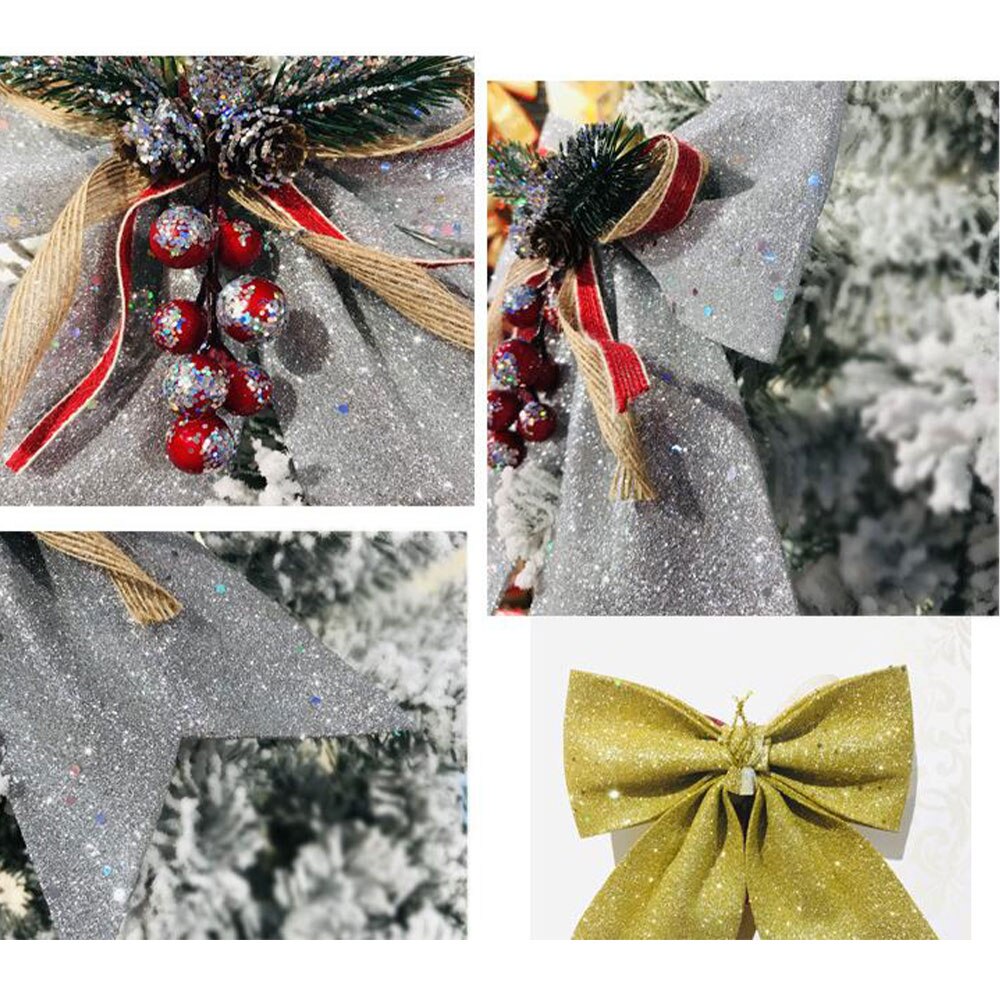 3 kleuren 5 maten dennenappels strik voor kerstboom hangende hanger kerstboomdecoratie kerstballen strik ornament kerstbenodigdheden