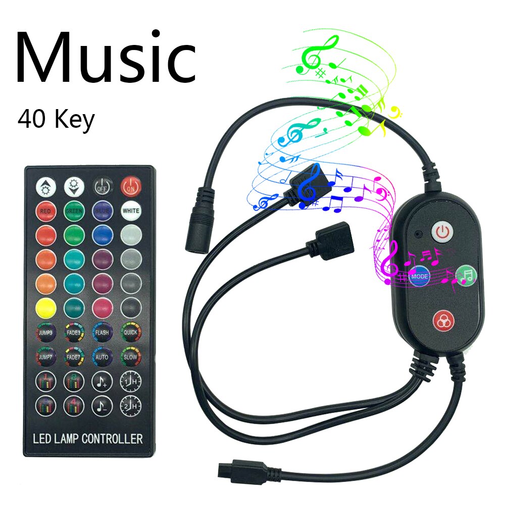 Led Rgb Rgbw Controller Dc 12V 24 Key Wifi Bluetooth Afstandsbediening 44 Key Infrarood Controller Voor Smd 2835 5050 rgb Led Strip Verlichting