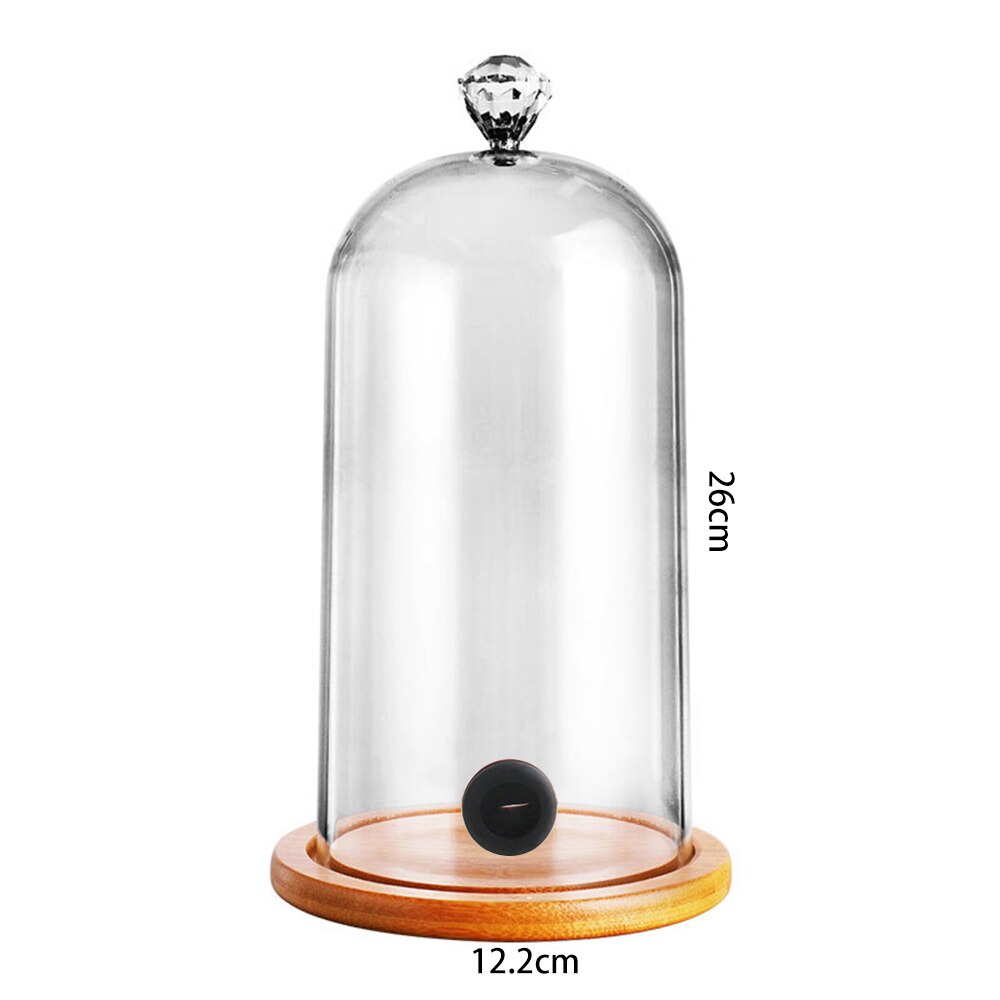 Molecular Cuisine Smoke Hood Food Grade Lid Dome Cover For Smoker Gun Accessory Smoke Infuser Cake Steak Cover Kitchen Food Dish: 26cm