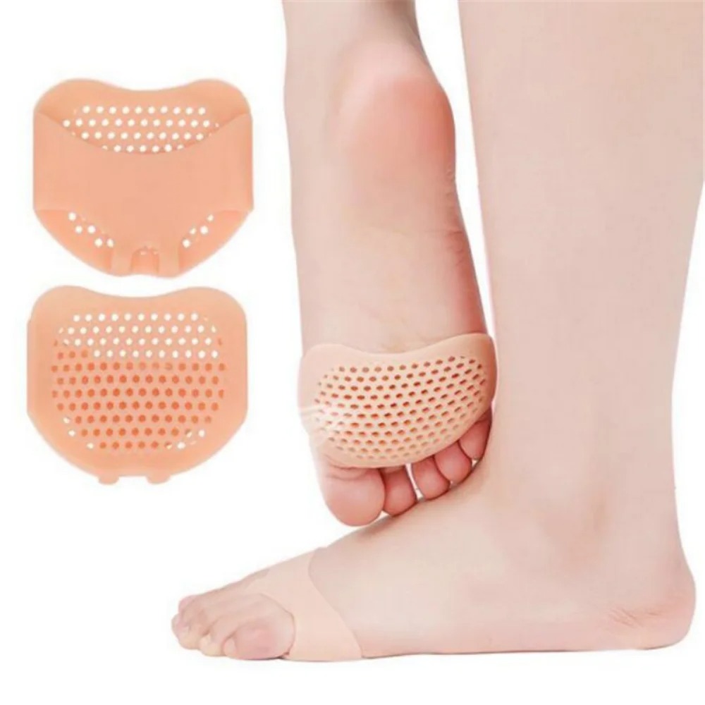 Silicone Metatarsal Pads Toe Separator Pain Relief Foot Pads Orthotics Foot Massage Insoles Forefoot Socks Foot Care Tool