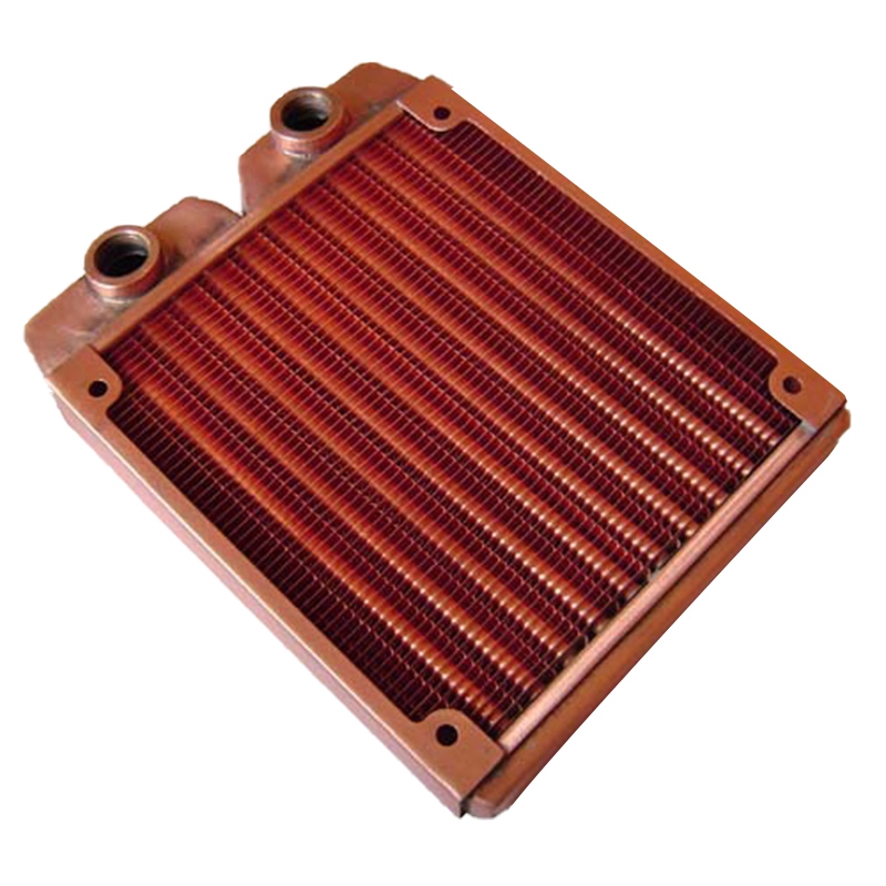 G1/4 inch 120mm volledige rode koperen radiator waterkoeling radiator geschikte computer waterkoeling koellichaam geschikt voor 120mm ventilatoren 21mm