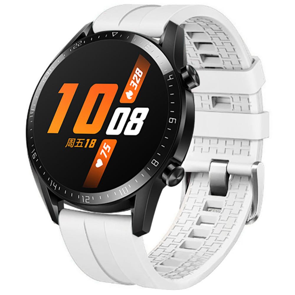 Silikon Edelstahl Ersatz Gurt Uhr Band Handgelenk Gurt für Huawei Uhr GT2 46mm Sport Ersatz Uhr Band