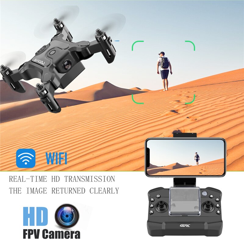 KaKBeir Mini Drone HD Camera Hight Hold Mode RC Quadcopter RTF WiFi FPVQuadcopter Follow Me RC Helicopter Quadrocopter Kid'