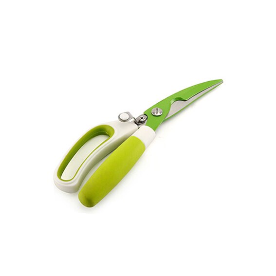 Roestvrijstalen Keuken Schaar Multipurposes Scharen Tool voor Kip Gevogelte Vis Vlees: green