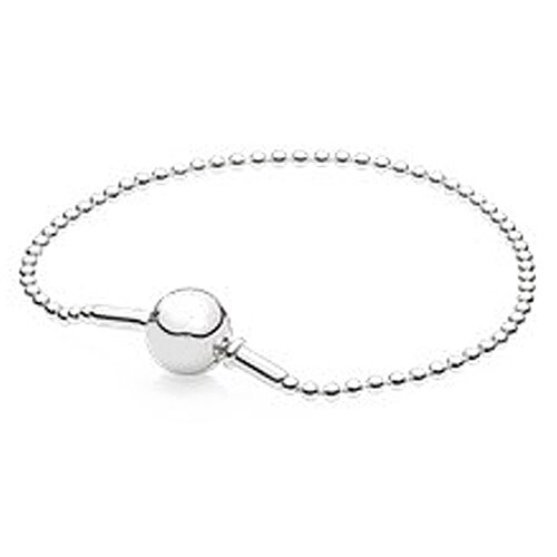 Top 100% 925 sterling silver essence series bracelet suitable for women's original bead fit diy charm chain: 19cm essence bead