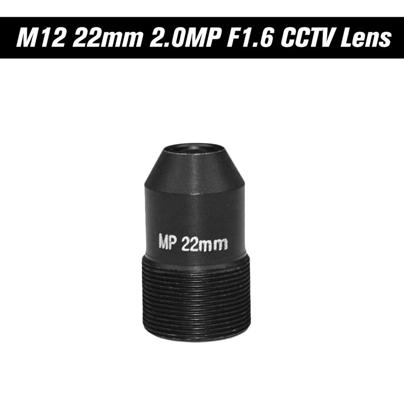 Hd 2.0megapixel pinhole 22mm lente cctv mtv placa lente m12 montagem lente 1/2.7 polegada ie formato abertura f1.6 para vigilância secu