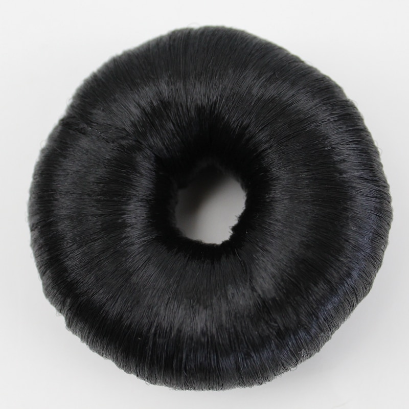 JOY & BEAUTY moño de rosquilla para mujeres calientes, moño de fibra sintética, anillo de Donuts, peluca de extensión de cabello rubio, 4 colores