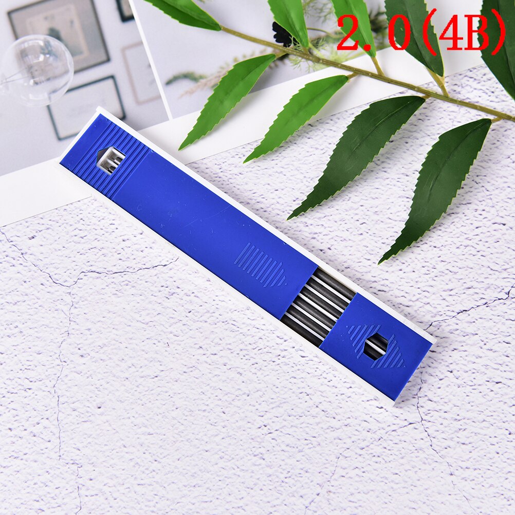 6 Pcs/pack 2B 4B HB Grade Black Leads Pen Refills For School Exam Mechanical Pencil For Office School Kids Students Supply ZMONH: 24B