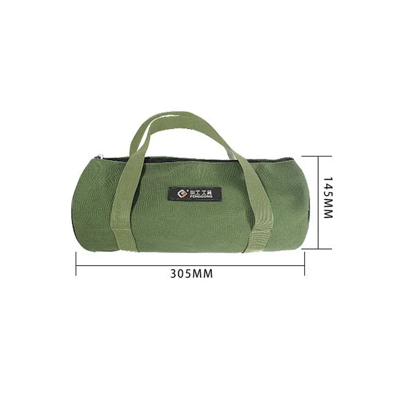 Dikke duurzame canvas tas Gereedschapstas Opbergorganisator Instrumenttassen Draagbaar voor elektrisch gereedschap Draagtas Multifunctionele tas: Grey