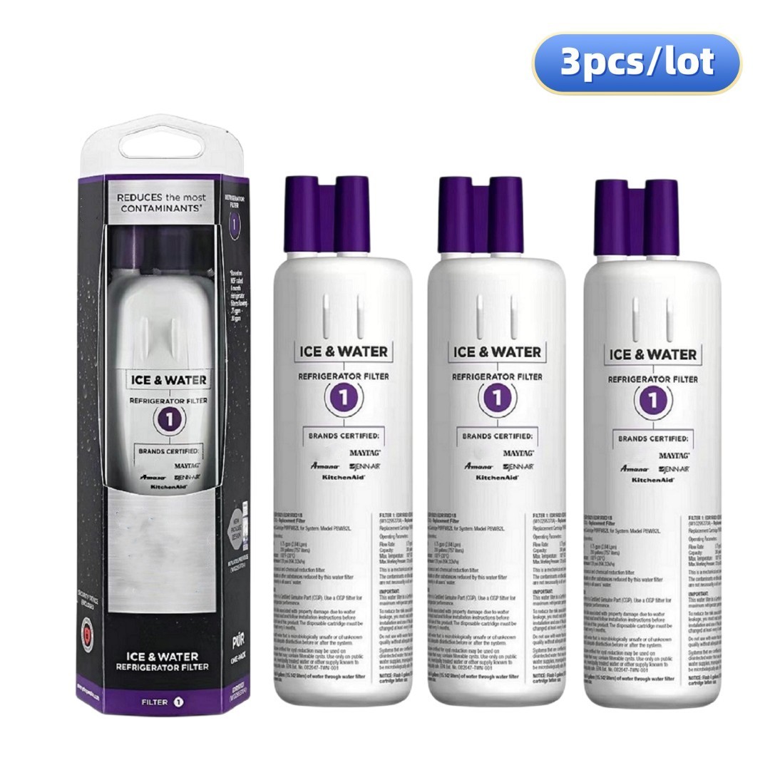 EDR1RXD1 Replace Refrigerator Water Filter Compatible With Filter 1,W10295370A,9081, P8RFWB2L, P4RFWB: black