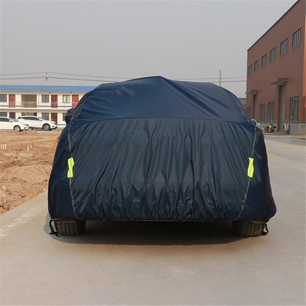 210T Polyester Blue Full Car Cover Outdoor Snow Ice Dust Sun UV Shade Cover for Ford universal focus fiesta taurus