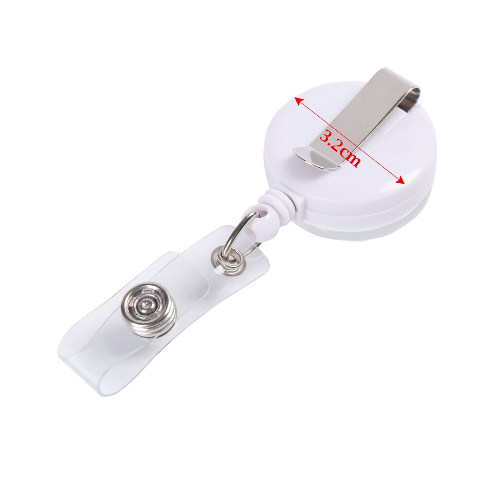 Retractable Badge Reel Nurse Display ID Name Card Badge Holder Anti-Lost Clip Key Ring