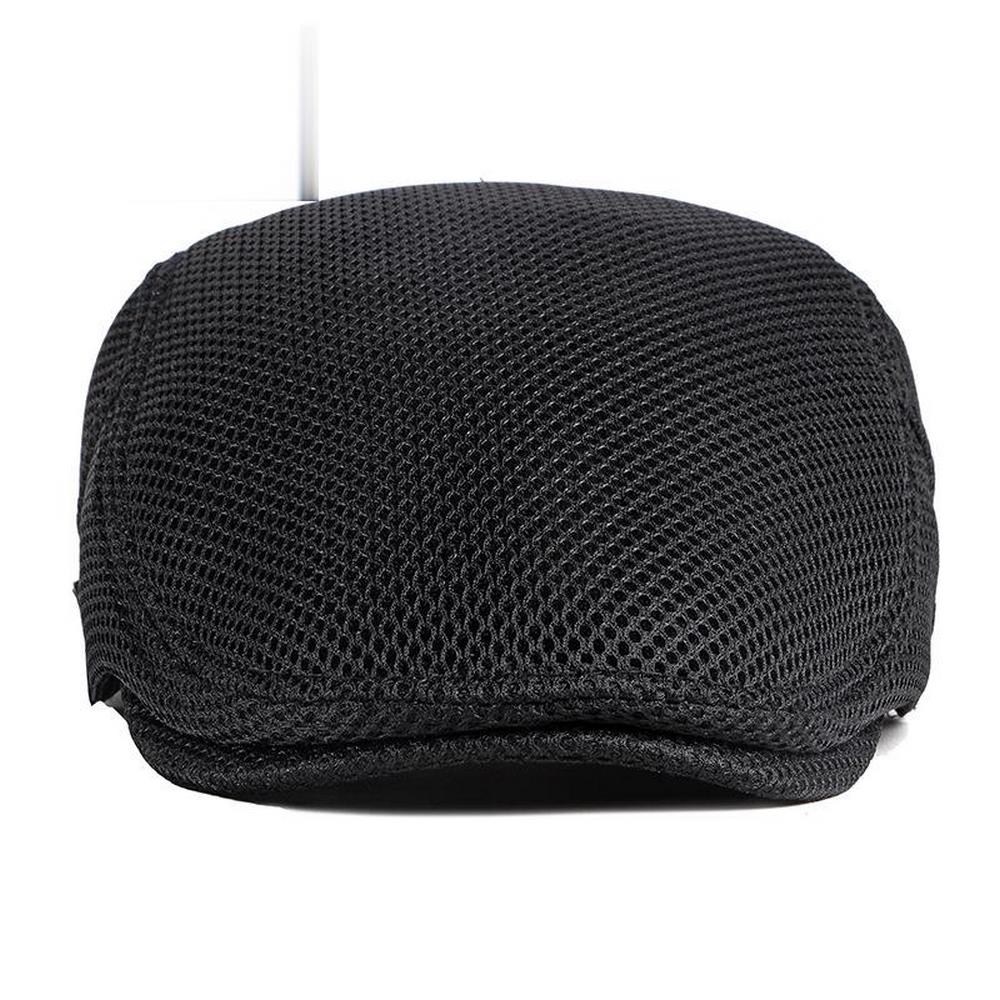 Casquette Boina en maille pour hommes, Style décontracté, couleur unie, 56-61cm, béret à bord incurvé, printemps et été, BT0071