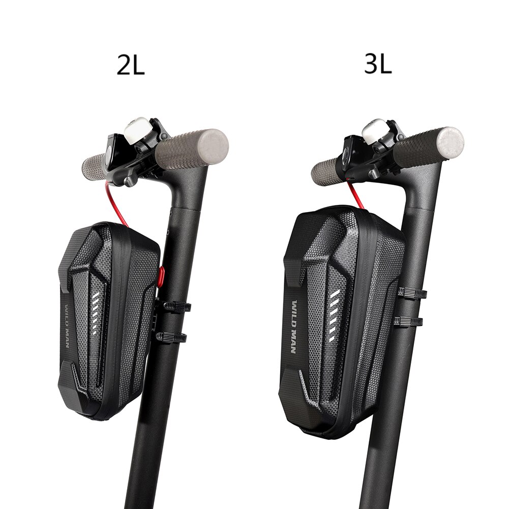 Bolsa frontal Universal para patinete eléctrico, bolsa colgante de almacenamiento frontal impermeable de 2/3L para accesorios de patinete Xiaomi M365