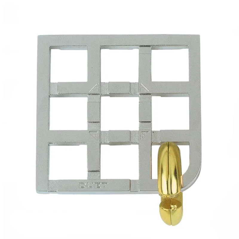 Alloy Metal 3D Adult Intelligence Lockpicking Toys Labyrinth Lockpicking Toys Puzzle Solving Toys: Brown