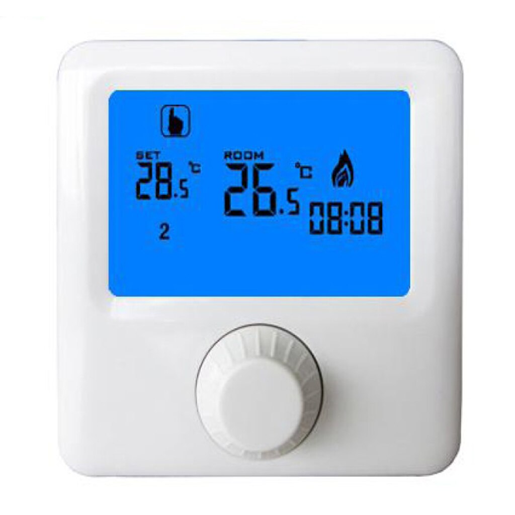 LCD Heating Thermostat Weekly Programmable Central Heat Temperature Controller,