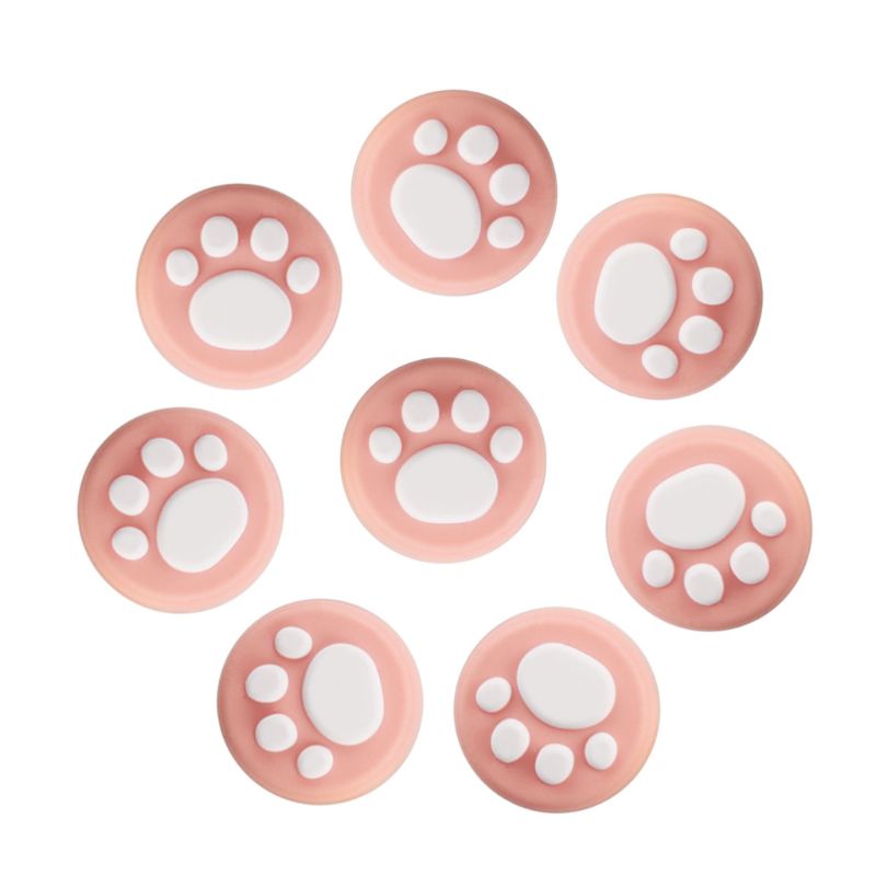 8Pcs Poot Thumb Stick Grip Cap Joystick Cover Voor Nintend Schakelaar Lite Controller Y3ND: pink