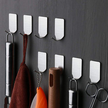 8 Stuks Zelfklevende Muur Haken Sterke Transparante Zuignap Sucker Hanger Voor Keuken Badkamer Rvs Muur Haak Opslag