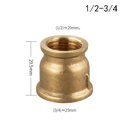 Messing Rohr Fitting Kupfer Schlauch Hex Kupplung Koppler Schnelle Connetor Innengewinde 1/8 &quot;1/4&quot; 3/8 &quot;1/2&quot; 3/4 &quot;BSP Für Wasser Kraftstoff Gas: KH04-06