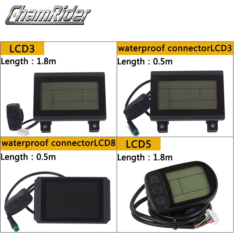 Elektrische Fiets Display Kt Lcd Meter LCD3 LCD8HU LCD5 Voor Kt Intelligente Controller 24V 36V 48V Ebike panel Julet Waterdicht