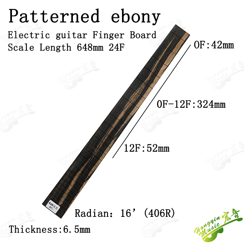 B Ébano africano para guitarra clásica eléctrica acústica, diapasón, Material de fabricación de guitarra: Azul marino