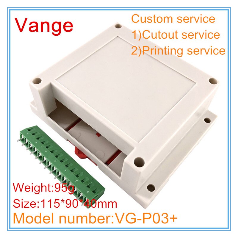 5 Stks/partij Een Chip Microcomputer Junction Dozen 115*90*40Mm Abs Plastic Behuizing Behuizing Diy Klemmenblok voor Elektrische Apparaat