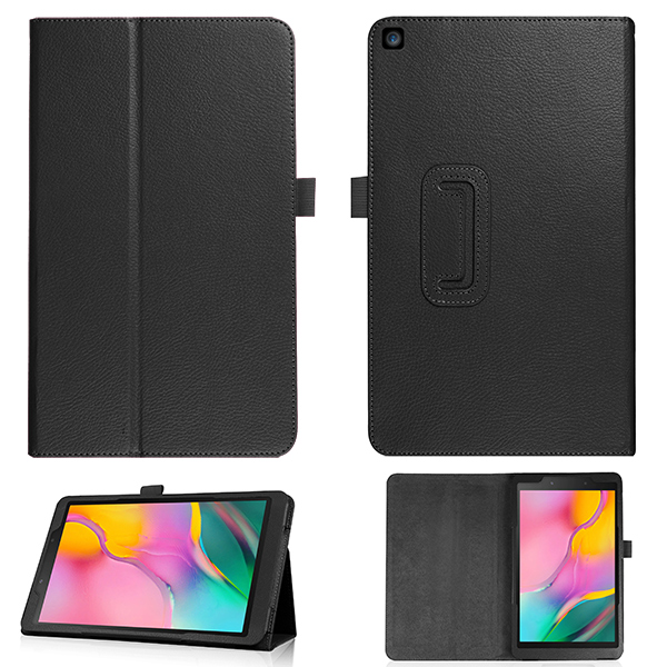 Para Samsung Galaxy Tab A 8,0 pulgadas tablet SM-T290 T295 T297 PU Funda de cuero funda protectora de cuero PU +: SM T290 LZ BK