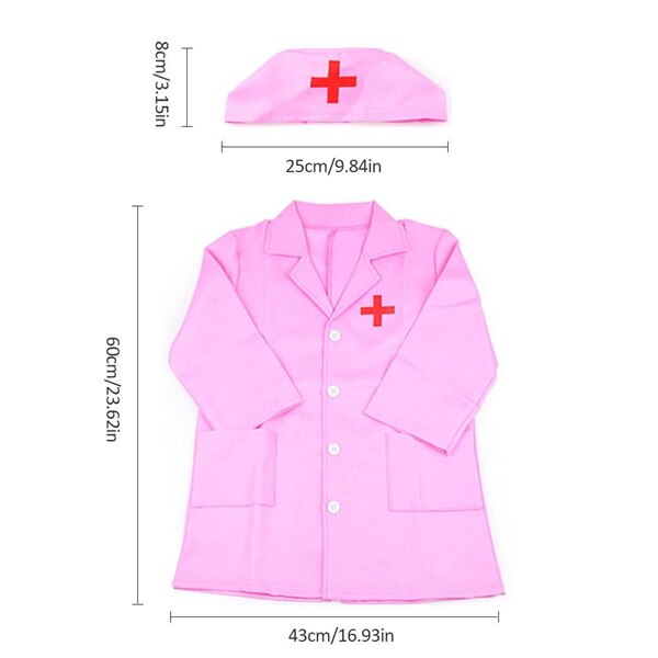 Kinderen Rollenspel Costume Dress-Up Set Laboratoriumjas Kit Cosplay Voor Peuter Scrub Extra Gereedschap