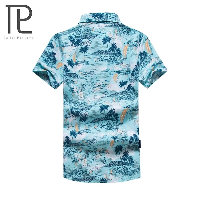 Camicie da spiaggia casual estive da uomo su misura Pal Love mare nuoto surf abbigliamento da trampoliere camicie a maniche corte