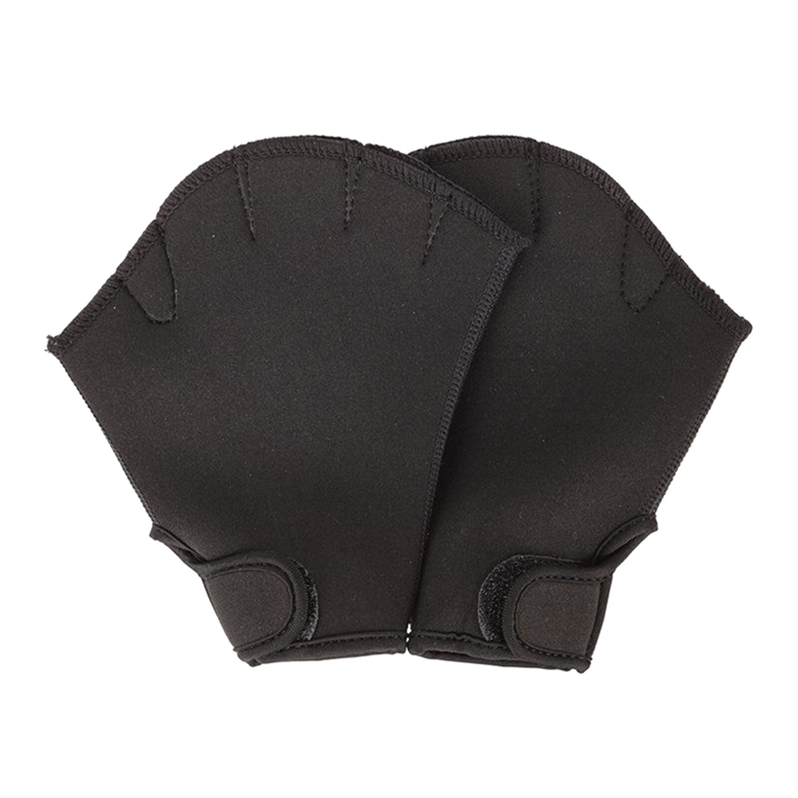 1 paar Schwimmen Handschuhe Aquatische Fitness Wasser Widerstand Aqua Fit Paddle Training Finger Handschuhe für Frauen Männer Kinder: Black L