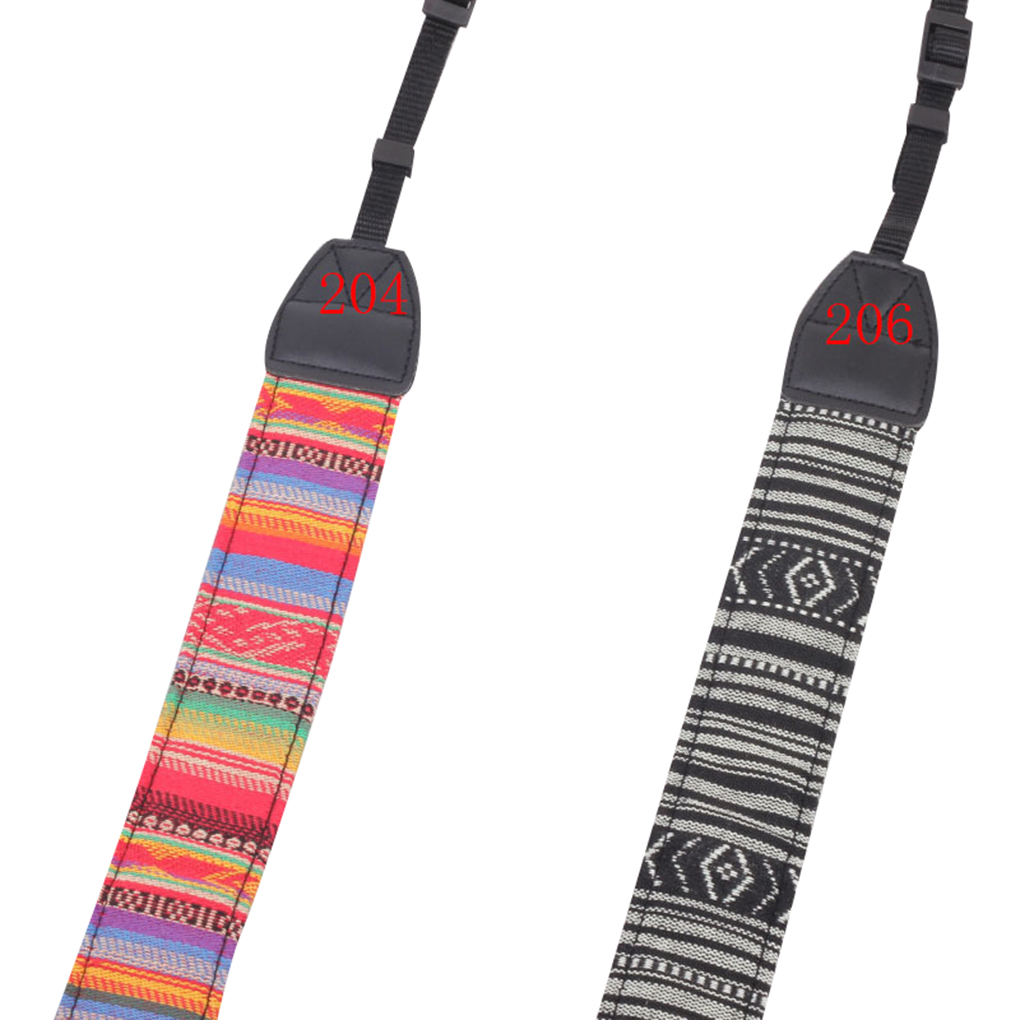 Kamera skulderhalsrem slr kamera årgang belte vevd brokade kam bånd retro etnisk stil