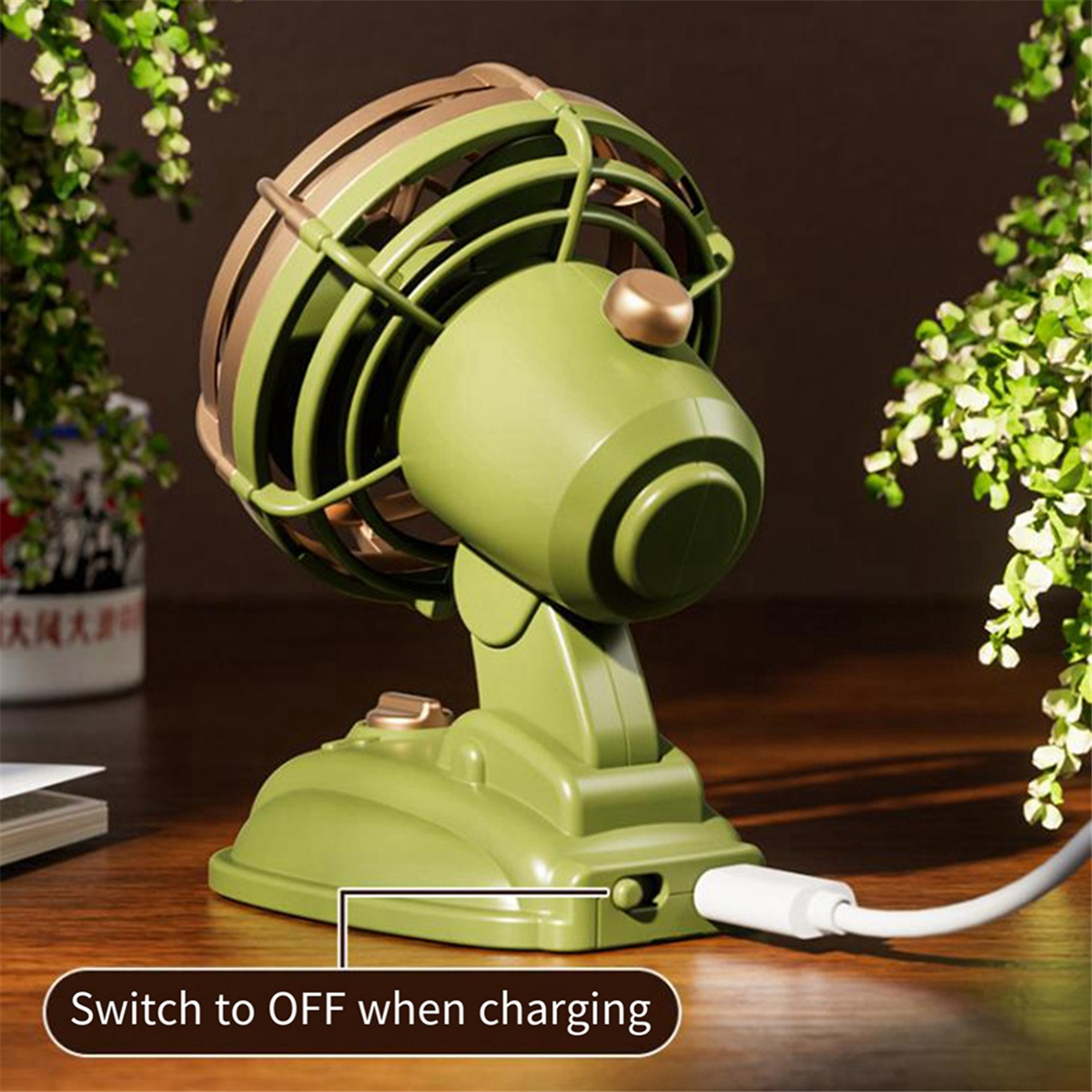 X11aa retro mini skrivbordsfläktar 400 mah usb uppladdningsbar skrivbordsfläkt utomhus bärbar skrivbordsfläkt, rosa