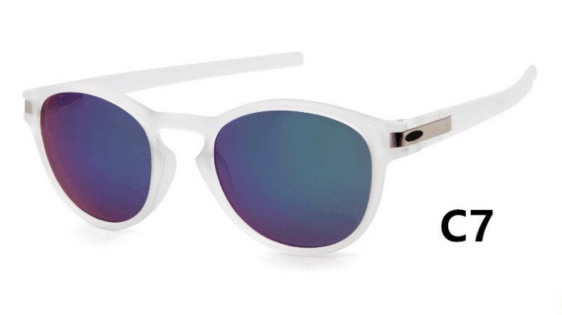Klassiske vintage ovale solbriller mænd kvinder sportsbriller runde retro solbriller  uv400: C7