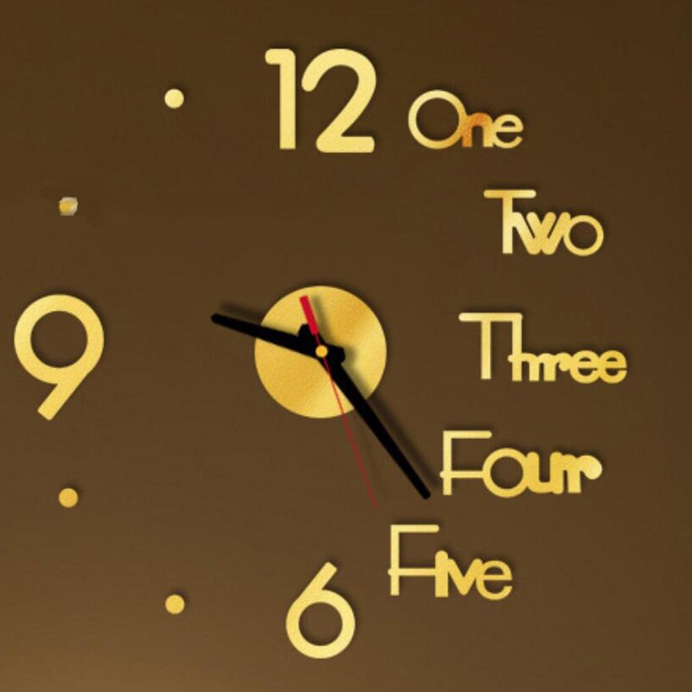 Große Wanduhr Große Uhr Aufkleber 3D Aufkleber Ziffern Diy Zauberstab Moderne Heimat Diy Zauberstab Moderne Wohnzimmer Dekoration