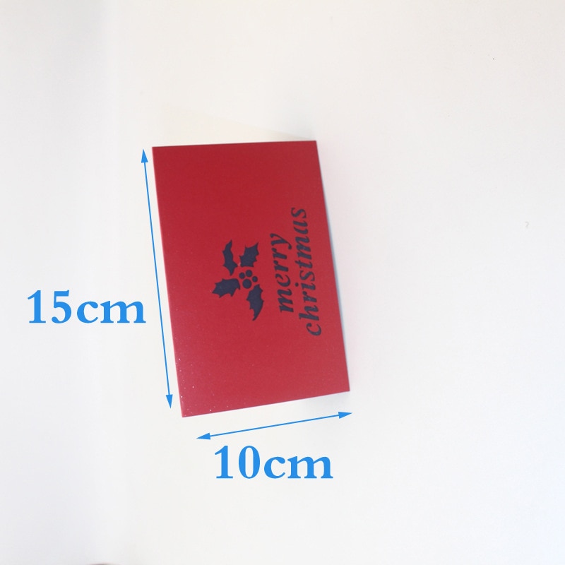 3D Handmade Night In The Forest Christmas Eve Paper Invitation Greeting Cards PostCard Merry Christmas Children Year