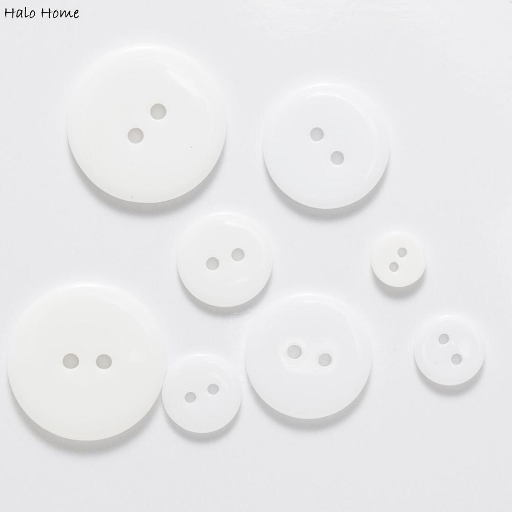 20 stuks ronde acryl vis oog knoppen, baby knoppen, naaien, breien ambachtelijke knoppen - wit 14 mm/22 Lignes