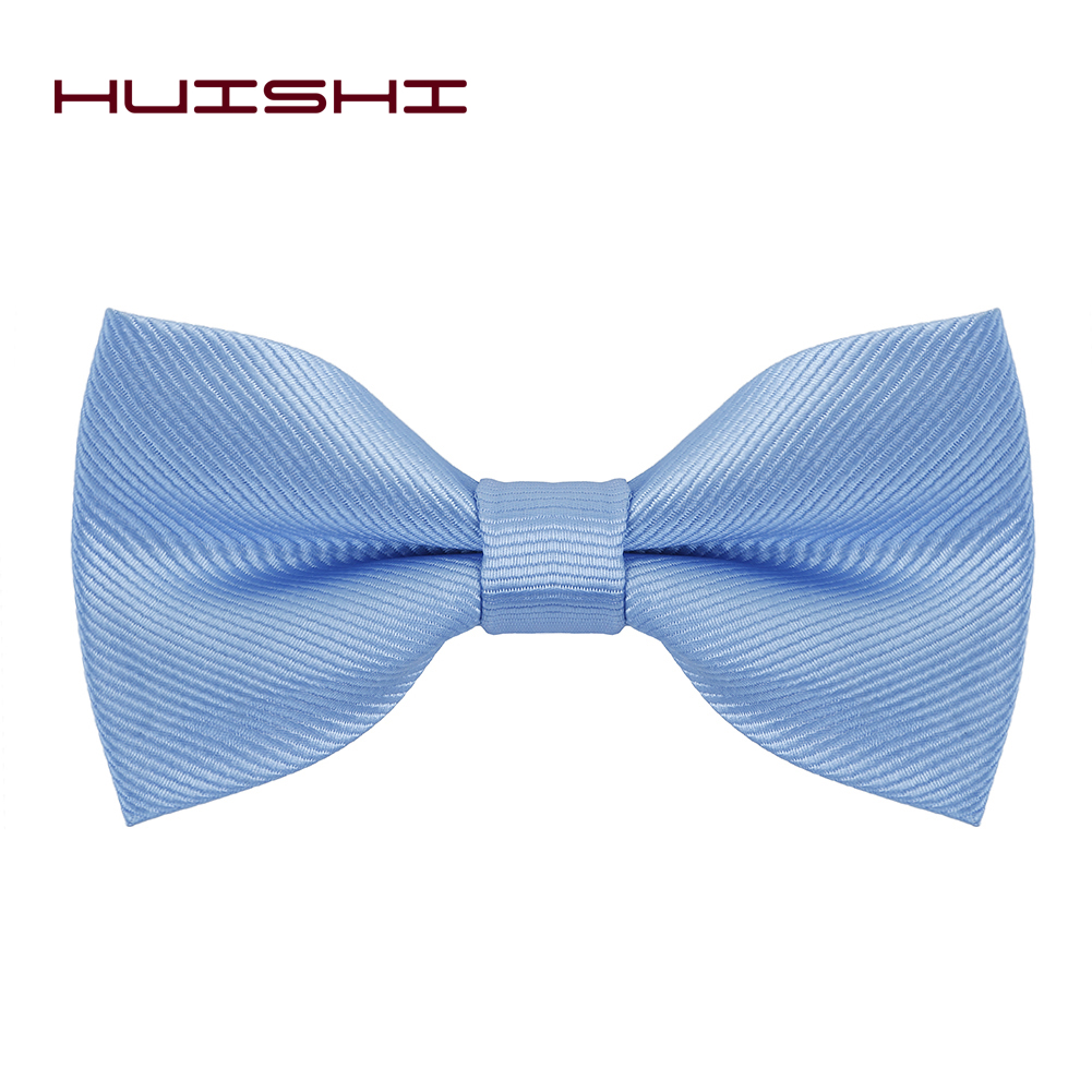 HUISHI Papillon per uomo Striscia solida Nero Perla Bianco Papillon Elegante uomo Bussiness Accessori per feste di nozze Fiocco a farfalla: bianca