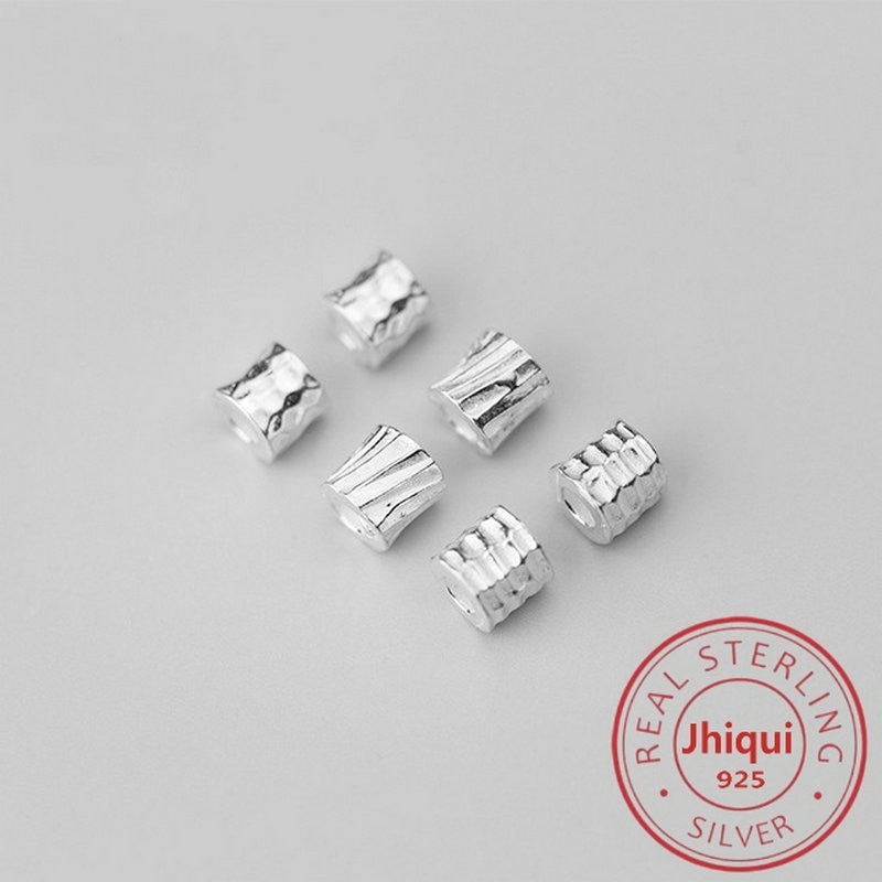 5.5*5.5mm 925 Sterling Silver Charm Spacer Beads Loose Beads for Bracelet Necklace Diy Jewelry Making