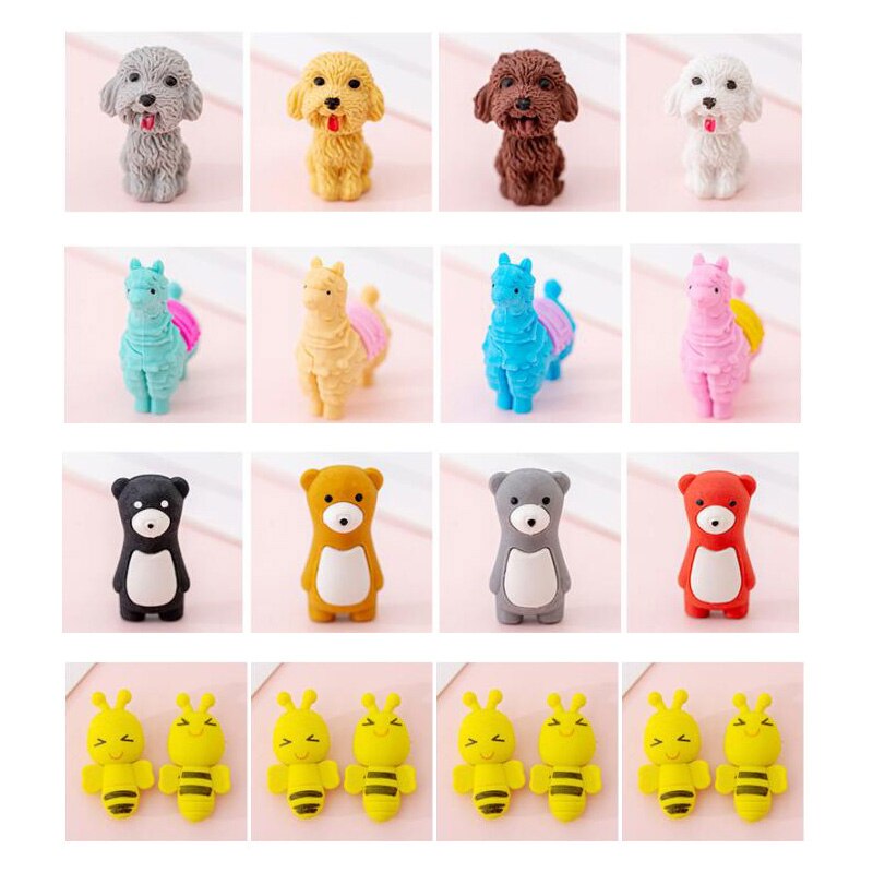 Cartoon Dier Gum Alpaca Beer Bee Hond Gum Kids Gum Als School Prijs