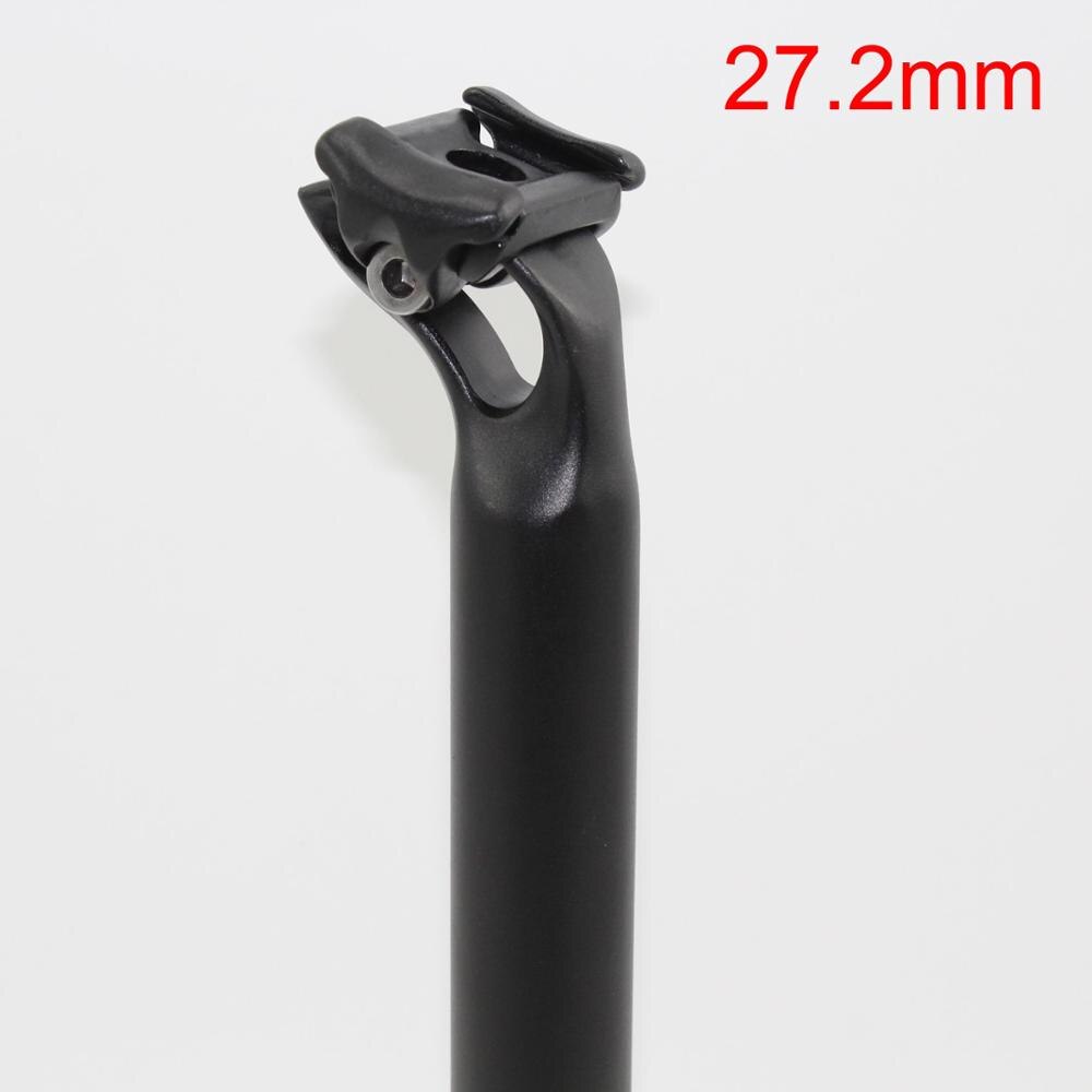 Tijas de sillín para bicicleta de montaña y carretera, de aleación de aluminio forjado 3D mate, 6061, 15mm, desplazamiento 27,2/30,8/31,6*350mm,: 27.2mm