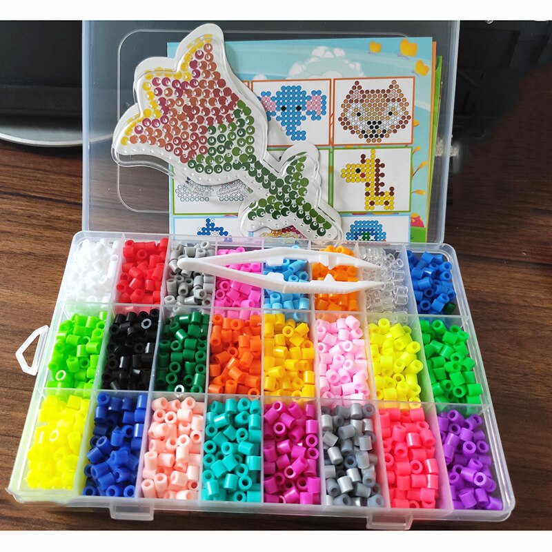 5mm Beads 4800pcs 24color Pearly Iron Beads for Kids Hama Beads Pegboard Diy Puzzles Handmade Boy girl Toy: girl
