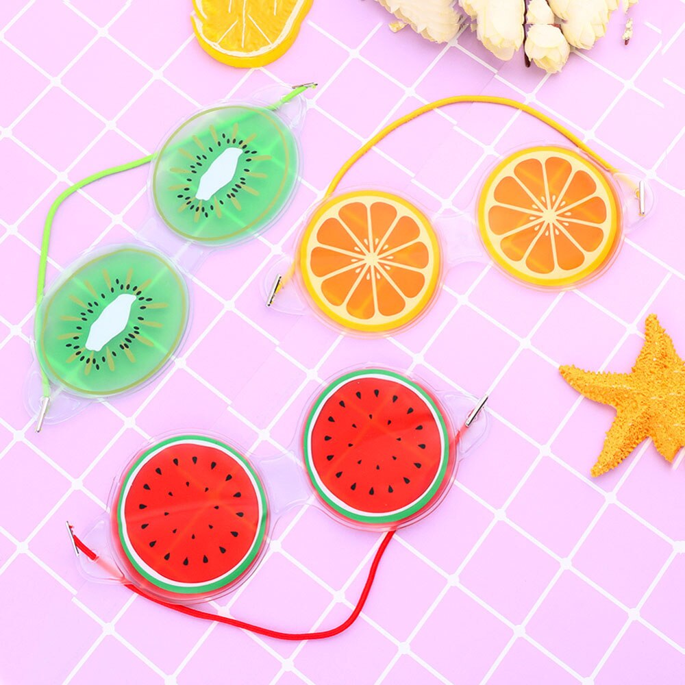 Compressa de gelo de frutas máscara para os olhos, alívio da fadiga, remove bolsas pretas para os olhos, cosméticos, compressa, máscara gel para proteção dos olhos