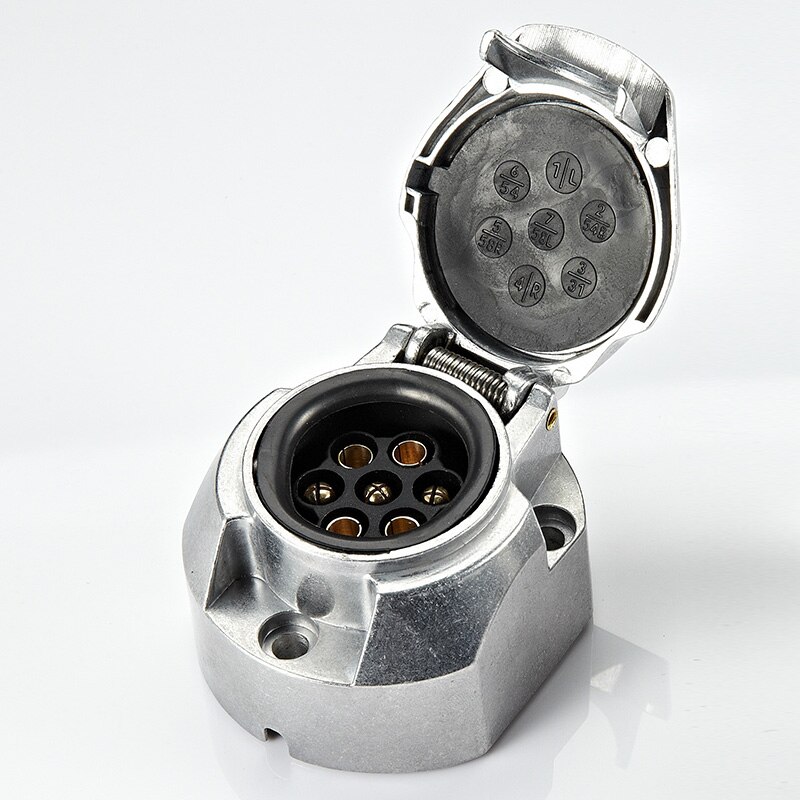 Truck accessories 12V 7pin aluminum Trailer Socket female Waterproof trailer accessories Trailer Parts caravan accessories