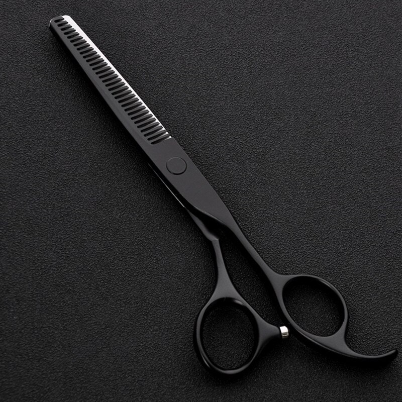 Japan steel 6 inch black hair scissors cutting barber makas scissor thinning styling shears hairdressing scissors