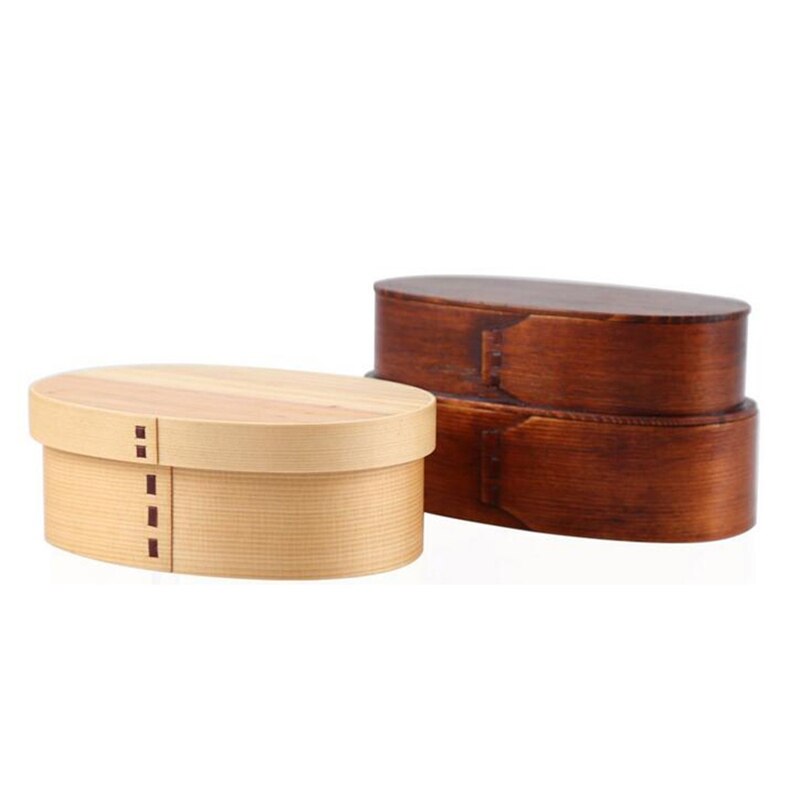 Japanse stijl bento boxen 3 roosters houten lunchbox draagbare picknick kinderen studenten voedselcontainer keukenaccessoires