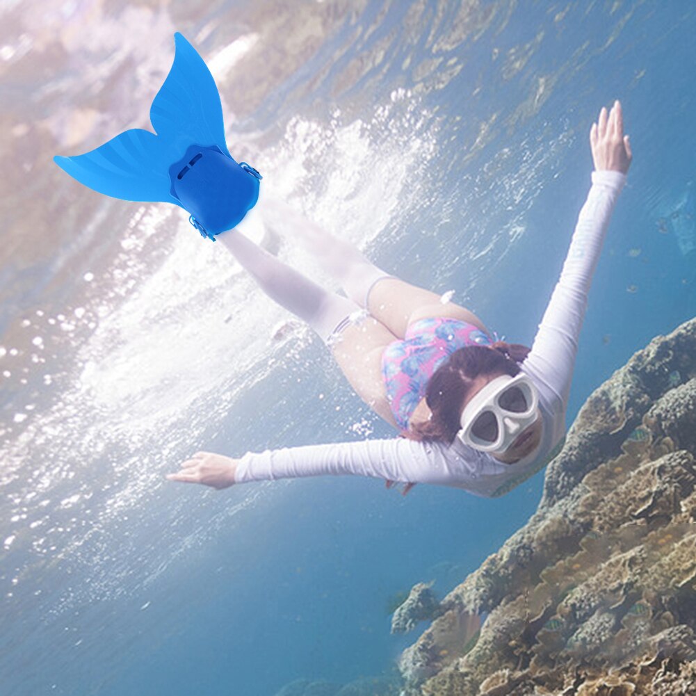 Kids Swimming Fins Training Flipper Mermaid Swim Fin Swimming Foot Flipper Diving Feet Tail For Children Water Sports Training