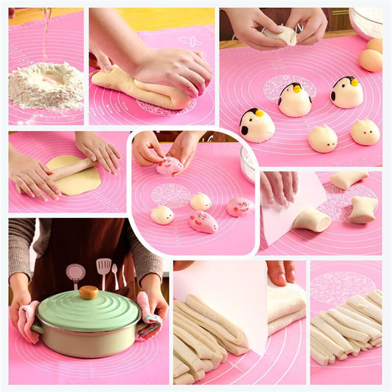 Siliconen bakmat verdikkingsmiddel bloem rolmat kneeddeegmat bakdeeg rolmat bakvormen