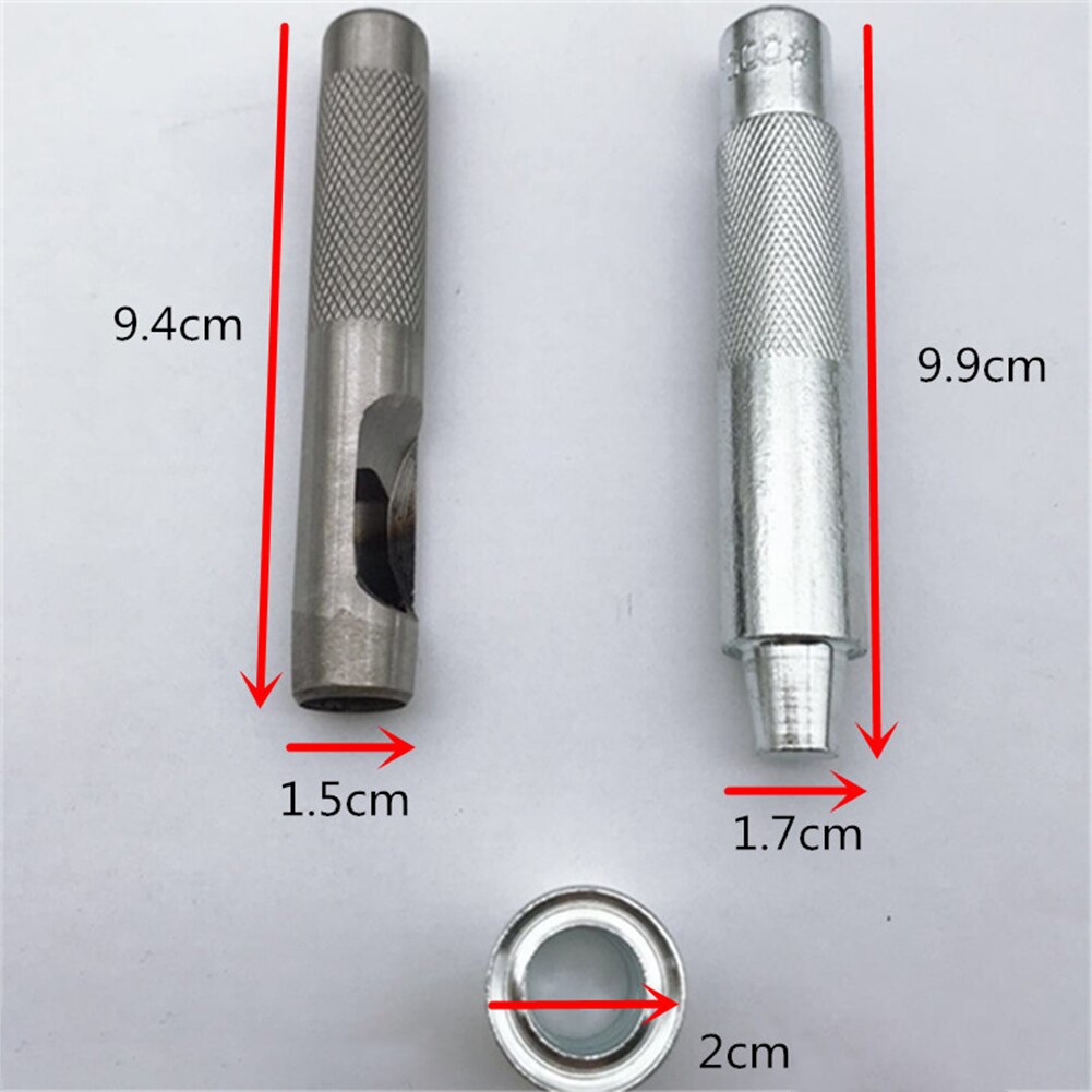 12Mm Gesp Klinknagel Leathercraft Grommet Oogje Set Perforator Reparatie Sluiting Metalen Spikes Diy Naaien Home Installatie Tool