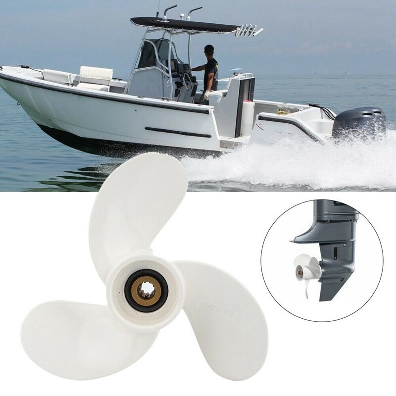 XTevu Buitenboordmotor Propeller 7 1/4 X 6, Compatibel Met Nissan 2.5HP 3.5HP - ABS Boot Motor Propeller Blade, Boot Propeller